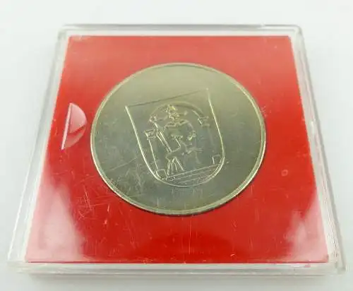 #e1879 Medaille 675 Jahre Stadt Werdau 1304-1979 silberfarben