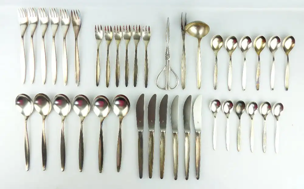 39 teiliges WMF Besteck in 90er Silberauflage e1846 1