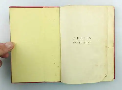 Buch: Berlin und Potsdam von Karl Badeker mit 2 Karten, 11 Plänen und mehr e1563