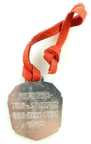 Medaille: FDJ DTSB Bezirks- Turn- und Sportfest Karl-Marx-Stadt 1962 e1528