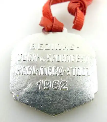 Medaille: FDJ DTSB Bezirks- Turn- und Sportfest Karl-Marx-Stadt 1962 e1528