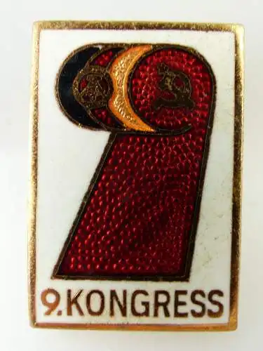 Abzeichen: 9. Kongress DDR e1514