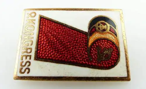 Abzeichen: 9. Kongress DDR e1514