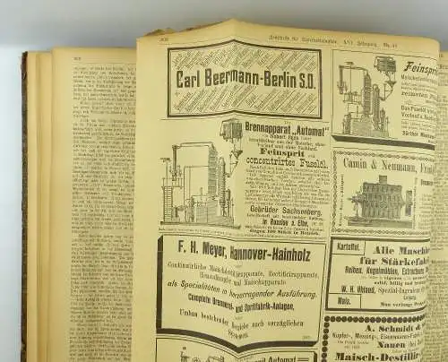 Buch: Zeitschrift für Spiritusindustrie von 1893  e1382