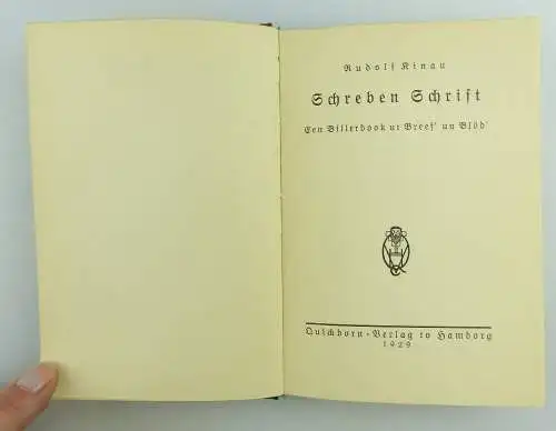 Buch: Schreben Schrift Een Bilerbook ut Breef'un Blöd' niederdeutsch e1385