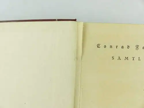 2 Bücher: Conrad Ferdinant Meyer - Sämtliche Werke 1-2 und 3-4 e1254