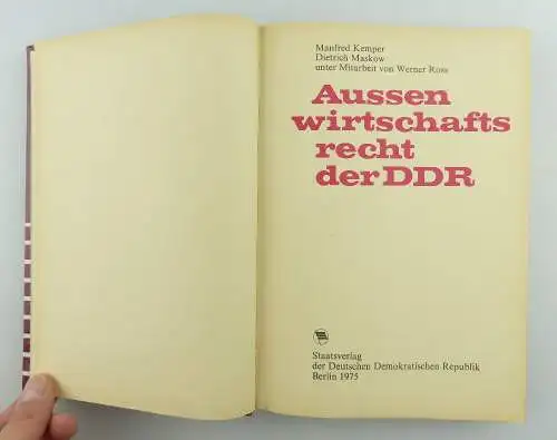 Buch: Aussenwirtschaftsrecht der DDR e1231