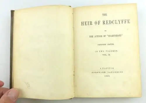 Buch: The heir of Redcliffe - Die Erben von Redcliffe in 2 Bänden 1855 e1185