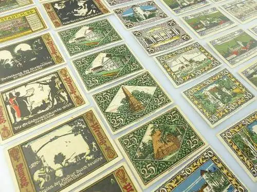 Verschiedene Serien Notgeld - 38 Scheine z.B.Fürstenwalde /Spree etc. e1012