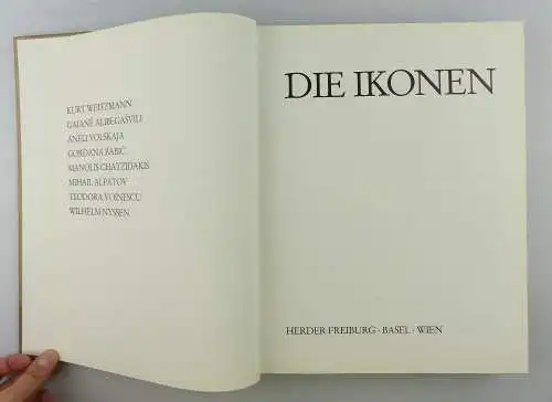 Buch: Kunst Die Ikonen Konstantinopels - Herder Freiburg Basel Wien e978