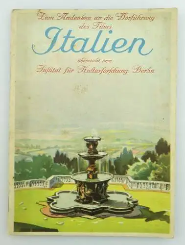 Buch: Zum Andenken an die Vorführung des Films ITALIEN e957