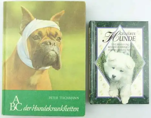 2 Bücher: geliebte Hunde mit schönen Bildern, ABC der Hundekrankheiten e898