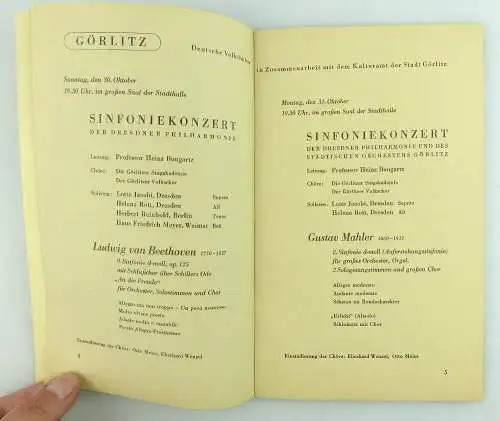 Heft Kreuzkirche Seifhennersdorf 1949 Musikwoche - Dresdner Philharmonie e867