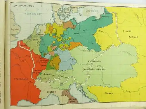 Buch: Deutschlands Leben 12 Seiten & 12 Kartenbilder 1930 dr. Pferdemenges e858