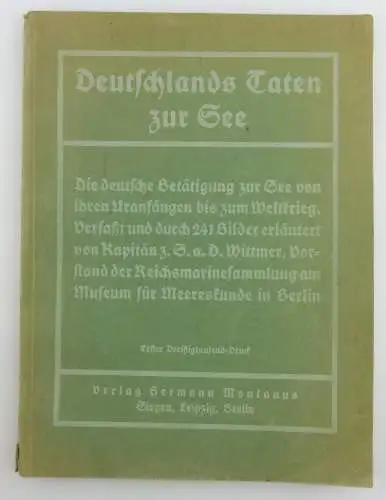 Buch: 8. Band der Montanusbücher, Deutschlands Taten zur See, Nautik e757