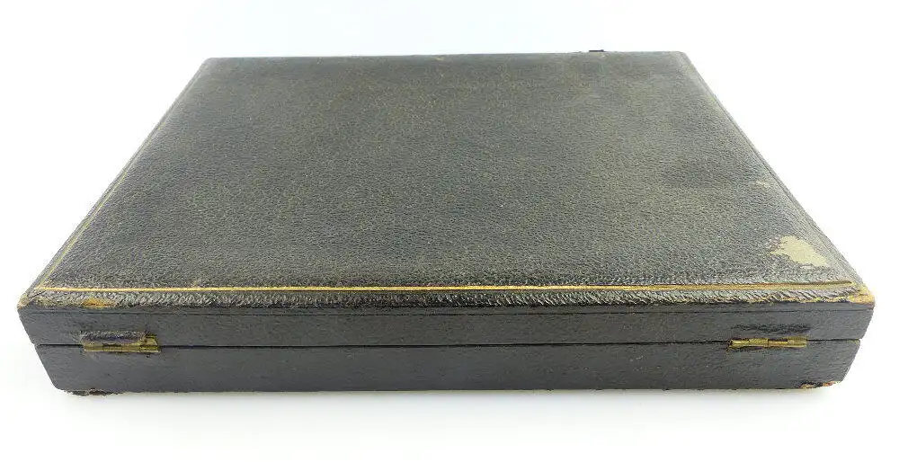 original altes Fischbesteckset mit Horngriffen für 6 Personen Silberauflage e530 6