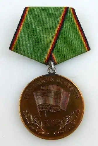 Medaille Für Treue Dienste KVP Nr. 18180, Urkunde 1955 verl. Hoffmann, Orden3156