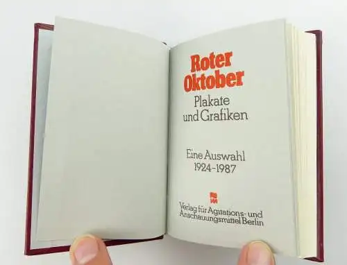 Minibuch : Roter Oktober, Plakate und Grafike,Verlag für Agitation Berlin e348