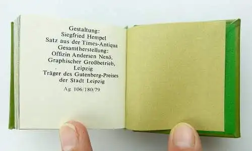 Minibuch : Die Volkspolizei  Graphischer Großbetrieb Leipzig 1979 e320