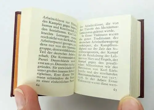 Minibuch: Walter Ulbricht, Gegen Imperialismus und Krieg, Dietz Berlin e317