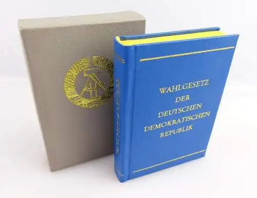 Minibuch: Wahlgesetz der deutschen demokratischen Republik gelber Kopfsch. e305