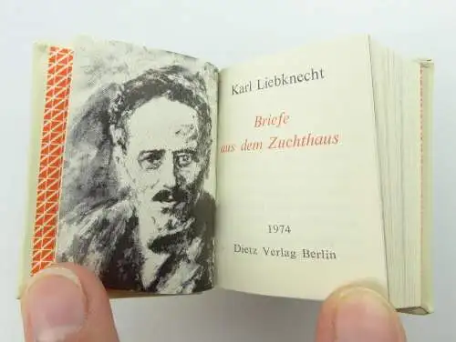 Minibuch: Karl Liebknecht - Briefe aus dem Zuchthaus "überreicht von..." e303