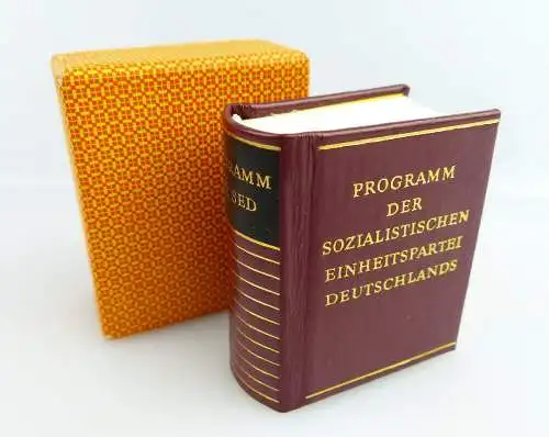 Minibuch: Programm der SED Offizin Andersen Nexö 1977 e294