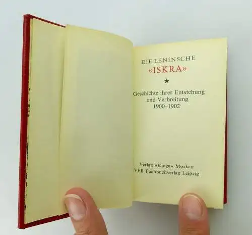 Minibuch: Die Leninsche ISKRA, VEB Fachbuchverlag Leipzig 1981 e285