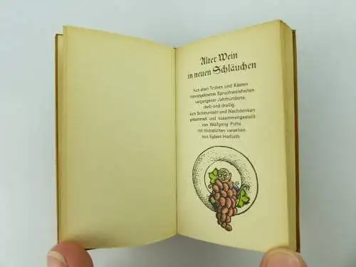 Minibuch: Alter Wein in neuen Schläuchen " nummeriertes Buch Nr.792 " e281