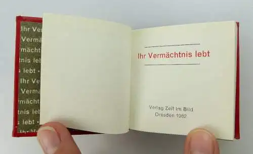 Minibuch: Ihr Vermächtnis lebt Verlag Zeit im Bild Dresden e280