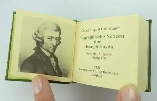 Minibuch: Biographische Notizen über Joseph Haydn nach Ausgabe Leipzig 1810 e227