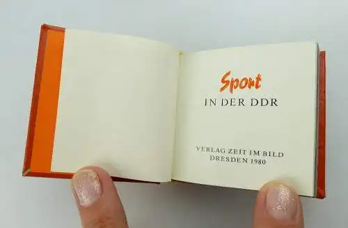 Minibuch: Sport in der DDR Verlag Zeit im Bild Dresden 1980 e225