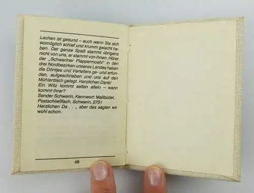 Minibuch: De Mallbüdel - plattdeutsch - plattdütsches Lachen Rundfunk DDR e199