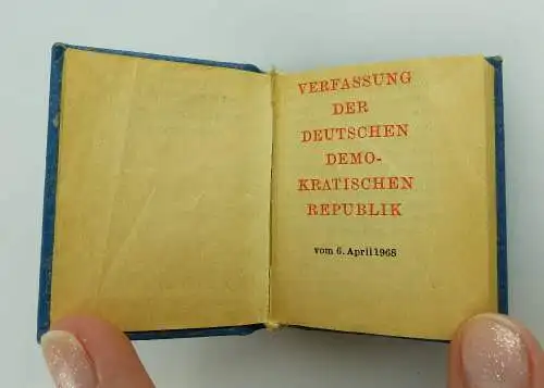 Minibuch: Verfassung der deutschen demokratischen Republik 6. April 1968 e169