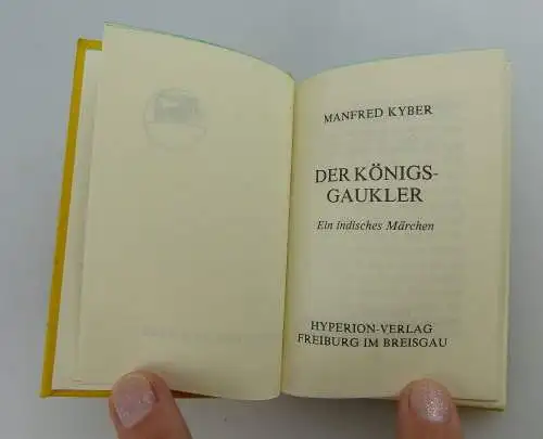 Minibuch: indisches Märchen Der Königsgaukler von Manfred Kyber e166