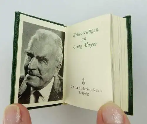 Minibuch: Erinnerungen an Georg Mayer !nummeriertes Buch! " 302 " e159