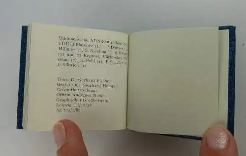 Minibuch : Otto Nuschke  Graphischer Großbetrieb Leipzig Union Verlag 1983 e155