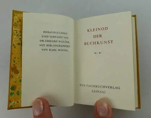 Minibuch: Kleinod der Buchkunst VEB Fachbuchverlag Leipzig 154