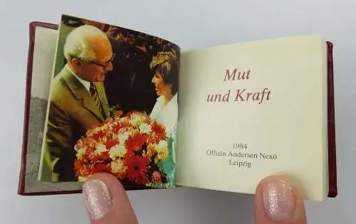 3 Minibücher: Mut und Kraft - Dynamo - Graphischer Großbetrieb Leipzig e104