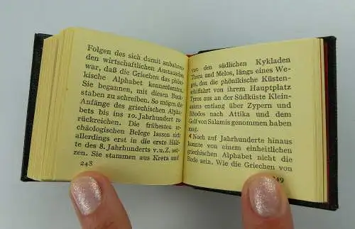 Minibuch: An der Wiege des Alphabets - Hans Lülfing Offizin Andersen Nexö e063