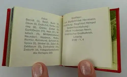 Minibuch: Bekenntnis und Tat Leipzig 1979 Offizin Andersen Nexö e060