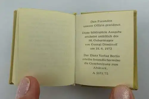 Minibuch : Georgi Dimitroff Schlussrede vor Gericht - Dietz Verlag Berlin e055