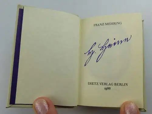 Minibuch : Franz Mehring, Heinrich Heine , Dietz Verlag Berlin e053