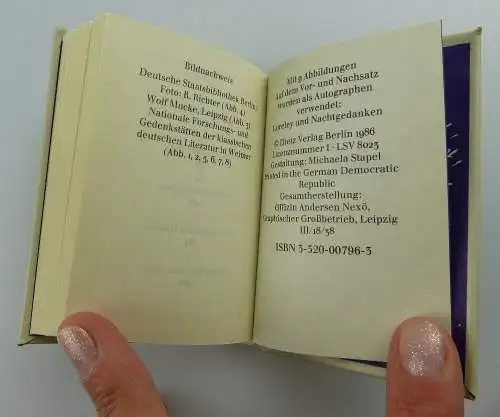 Minibuch : Franz Mehring, Heinrich Heine , Dietz Verlag Berlin e053