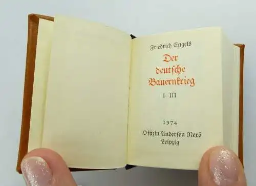 2 Minibücher: Der deutsche Bauernkrieg Friedrich Engels altdeutsche Schrift e045