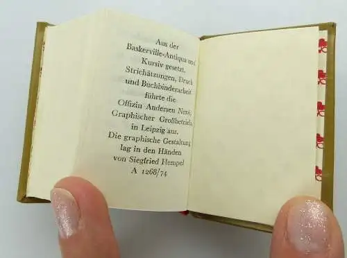 2 Minibücher: Heinz Knobloch - Rund um das Buch Offizin Andersen Nexö e042