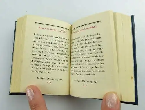 Minibuch: Marx Engels Worte Dietz Verlag Berlin Jutta Nesler e039