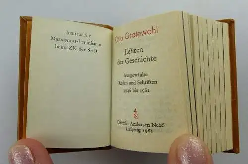 Minibuch: Otto Grotewohl - Lehren der Geschichte e036