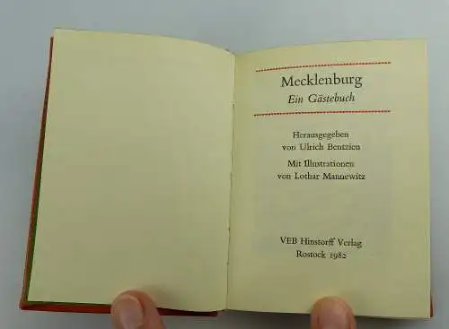 Minibuch: Mecklenburg - ein Gästebuch VEB Hinstorff Verlag e016