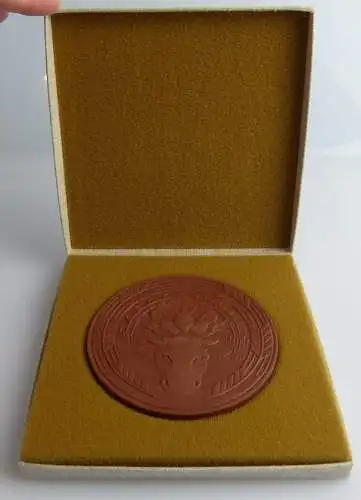 Meissen Medaille: LPG (T) Otto Buchwitz Hasslau im Etui, Orden2655